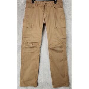Under Armour Cargo Pants Mens 34/32 Tan Loose Fit Tactical Utility Workwear